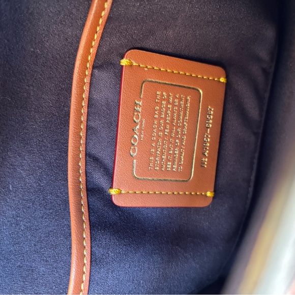 Coach Signature Colorblock Pocket Parker 18 Shoulder Bag - Picture 11 of 13